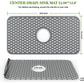 IZEYNO Silicone Sink Mat Protector, 24.8"x 13" Sink Grid for Farmhouse Kitchen Stainless Steel Sink