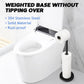 IZEYNO Toilet Paper Holder Stand, Freestanding Toilet Roll Holder, Stainless Steel Paper Storage for Bathroom Black