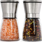 IZEYNO Salt and Pepper Grinder Set of 2, Premium Stainless Steel Spice Mill with Adjustable Coarseness