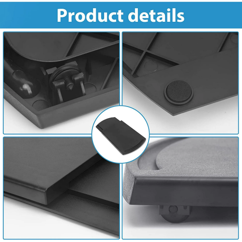 Alternative view of IZEYNO Coffee Maker Trays, 12'' Kitchen Caddy Sliding Mat, Under Cabinet Appliance Moving Slider, Black, 1 Pack