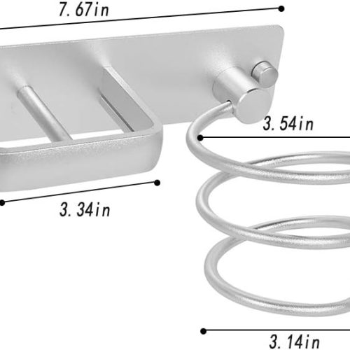 Alternative view of IZEYNO Hair Dryer Holder, Wall Mount Blow Dryer Organizer with Straightener Storage Stand Rack for Bathroom