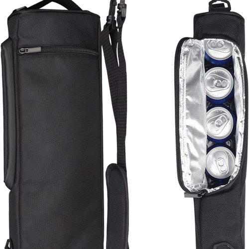IZEYNO Golf Bag Cooler, Golf Accessories Small 6 Beer Cans Insulated Cooler Sleeve